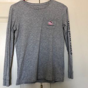 Vineyard Vines Xmas 2017 LS tee. Size L/14
